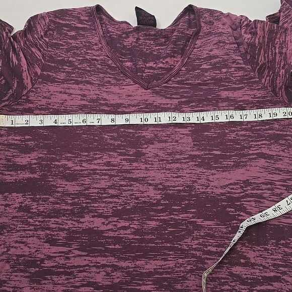 Sledge USA Women's Purple Vneck Tee Shirt Cotton Blend Size XL - Picture 4 of 7